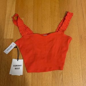 NWT Aritizia red firecracker tank top